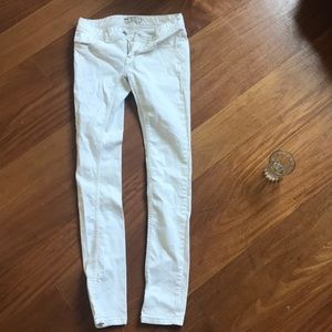 Free People white jeans